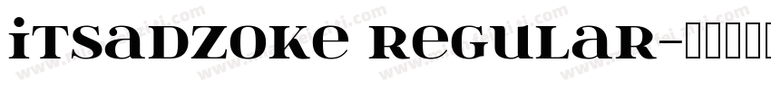 itsadzoke Regular字体转换